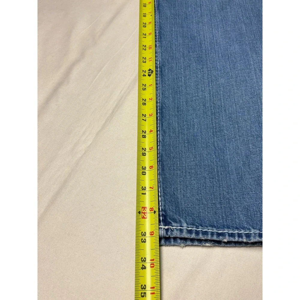 VTG True Religion Rocco Row Mens Distressed Straight Leg Jeans Blue 44x33 USA